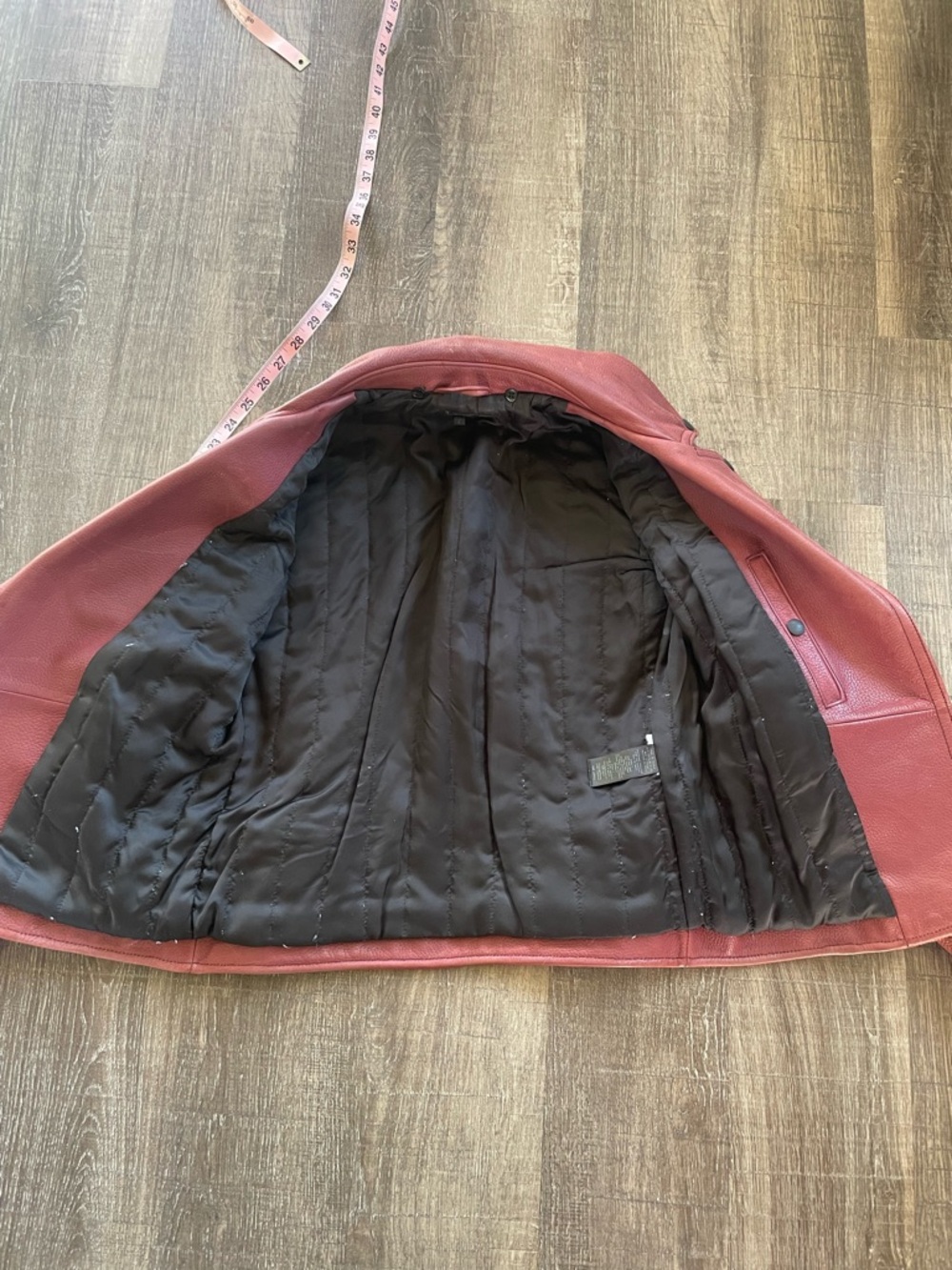 Rag & Bone Leather Minerva Moto Jacket. Double Rider style. Red. Size 2 - Picture 7 of 12